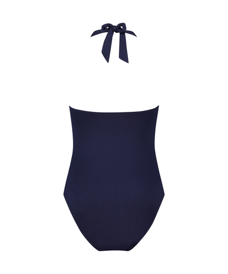 Str&oacute;j kąpielowy Shaping Halter Scallop, Niebieski