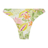 Majtki Bikini Wysoko Krojona Tropics, Biały
