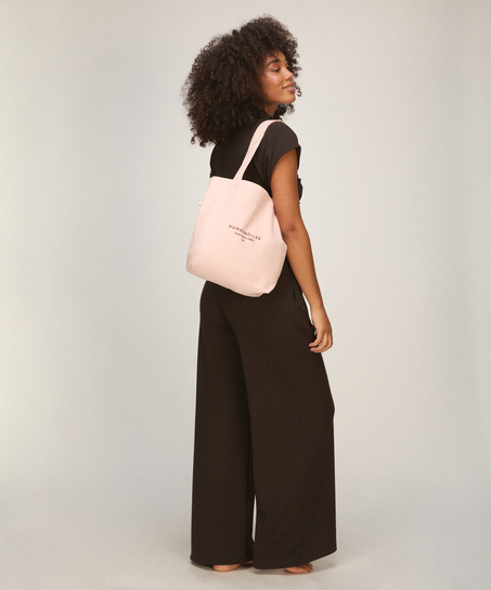 Canvas Tote Bag Small, R&oacute;żowy