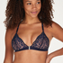 Marina Padded Triangle Bralette, Niebieski