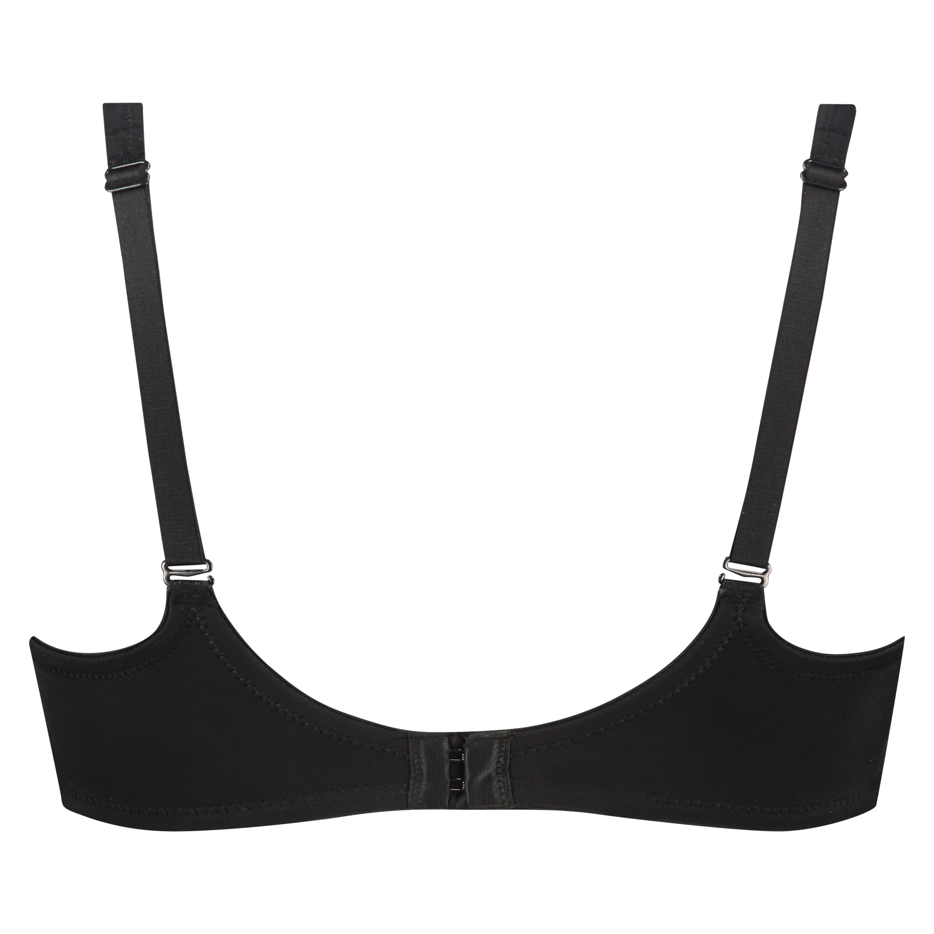 Leslie non-padded underwired bra, Czarny, main