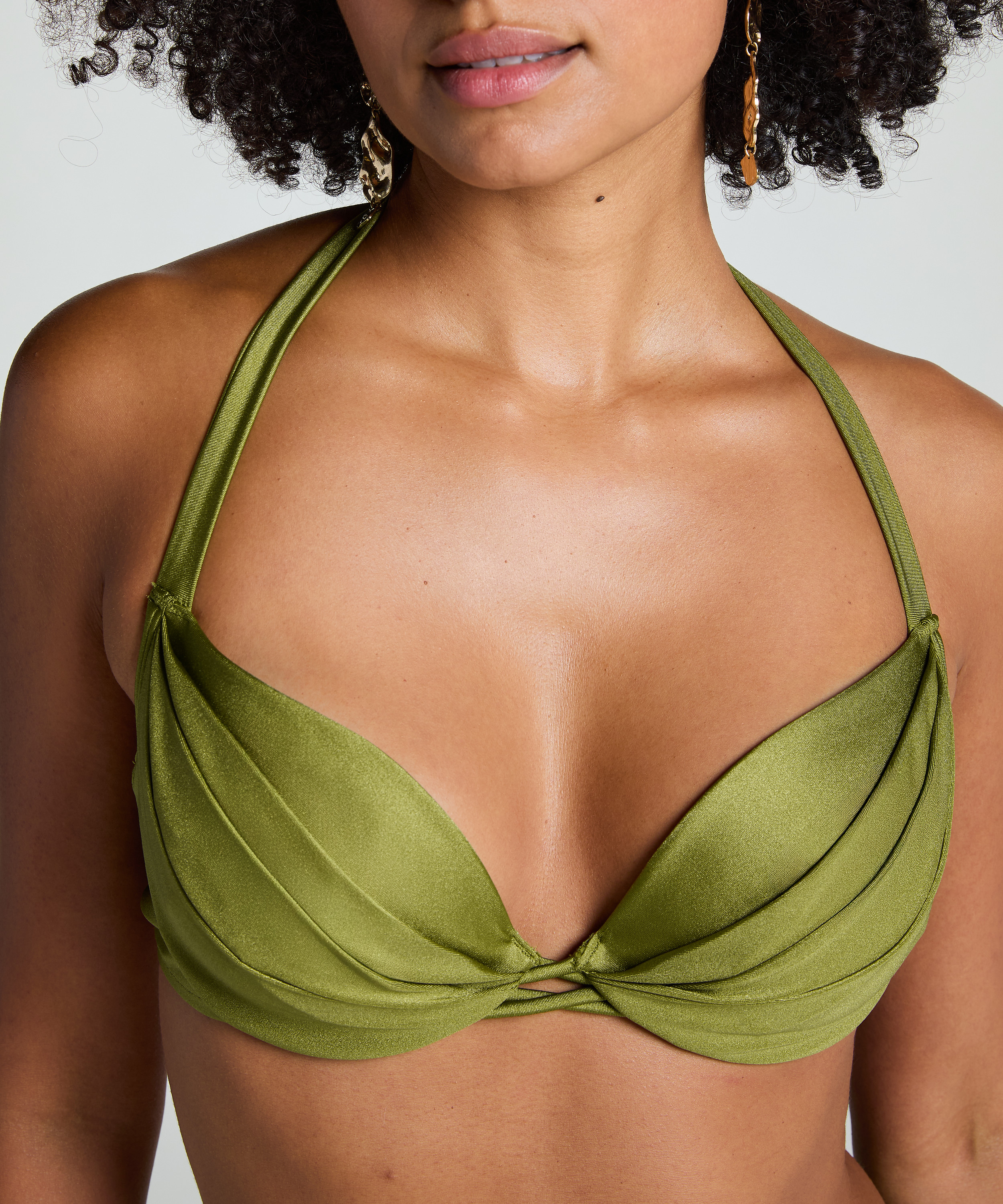 Top od bikini Holbox, Zielony, main
