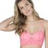 Padded underwired longline bra Theresa, Pomarańczowy