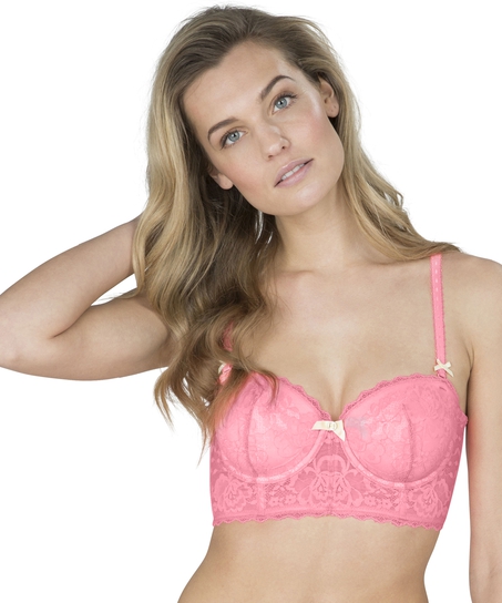 Padded underwired longline bra Theresa, Pomarańczowy