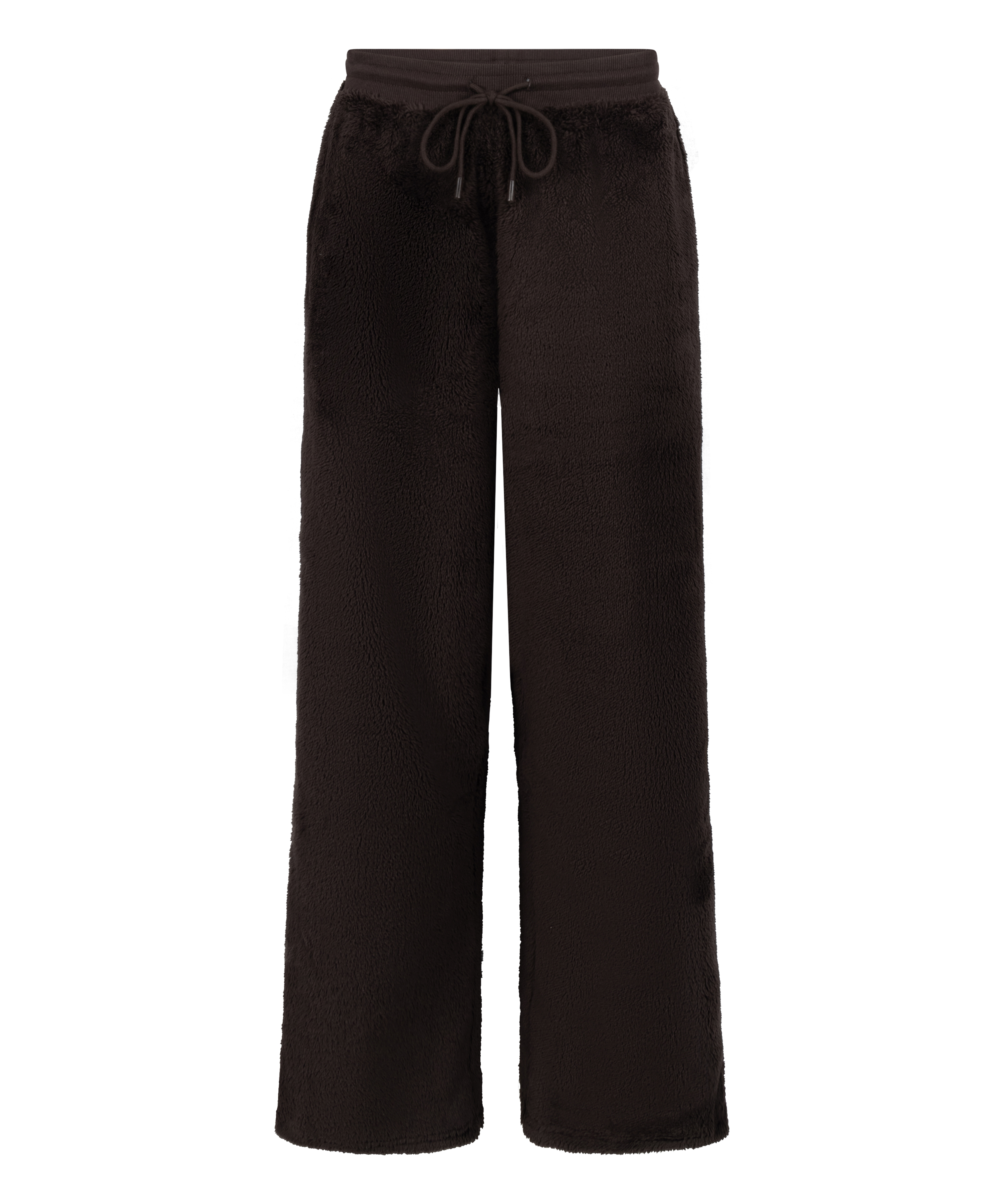 Spodnie z miękkiego polaru, Brązowy, main