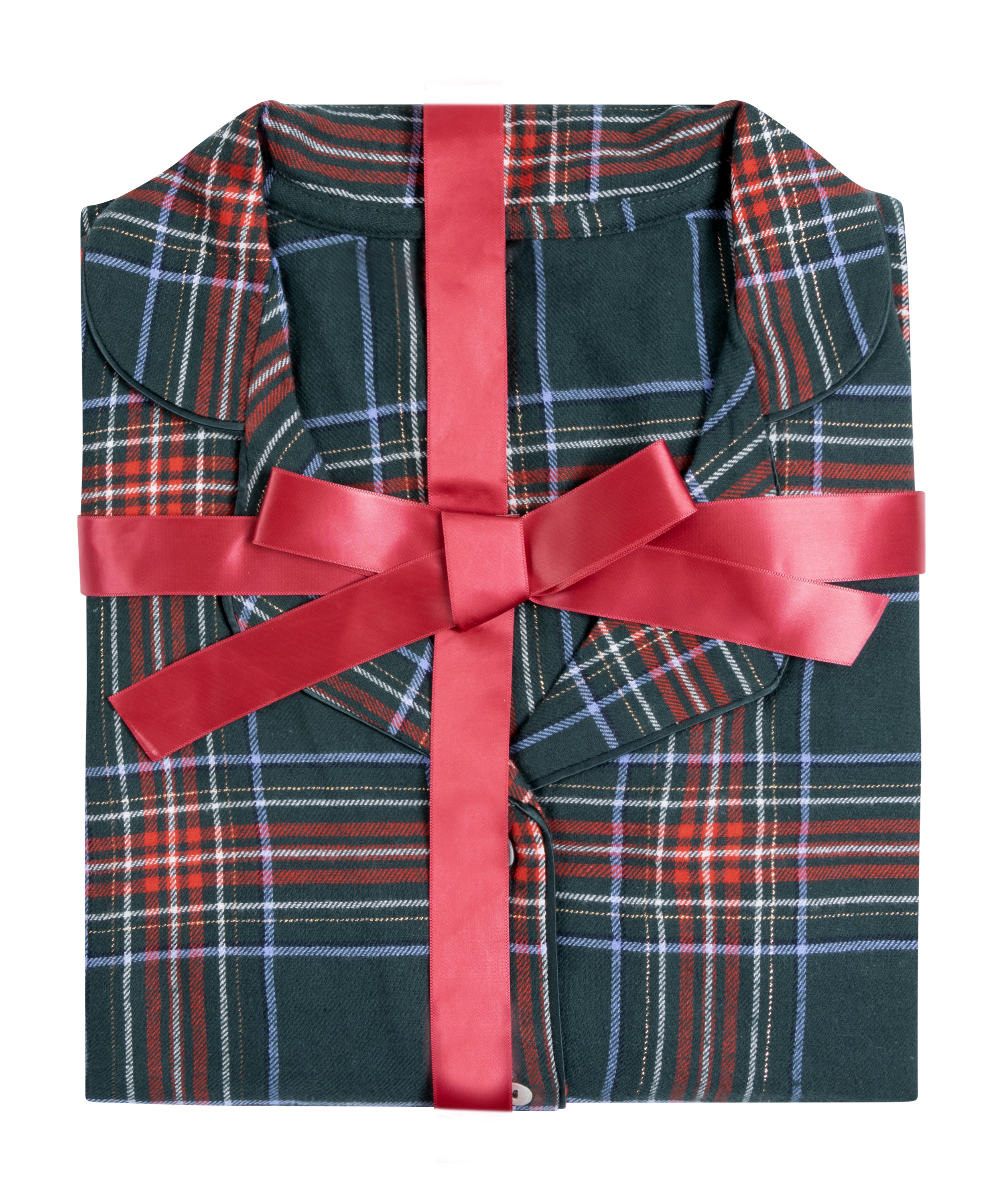 Piżama we wzór Flannel, Zielony, main