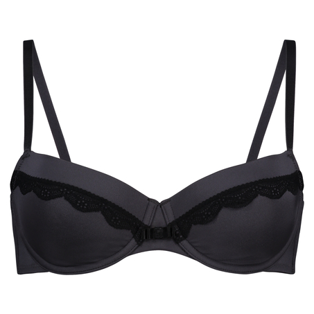 Lucie padded underwired bra, Szary