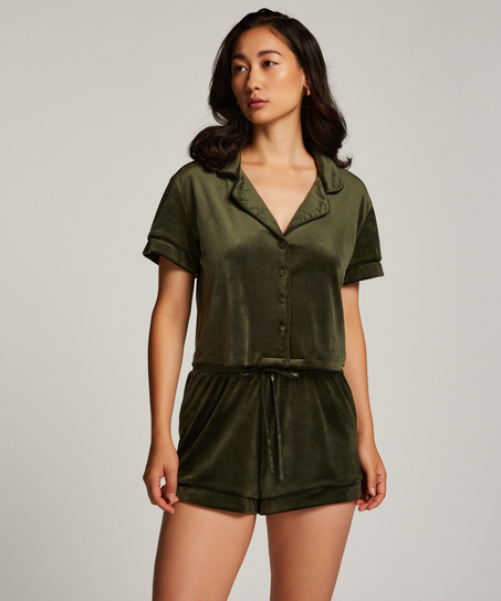 Bluza z weluru, Zielony