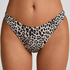 Figi Bikini Highleg Leopard, Czarny