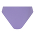 Majtki Bikini Wysoko Krojona Scallop, Fioletowy