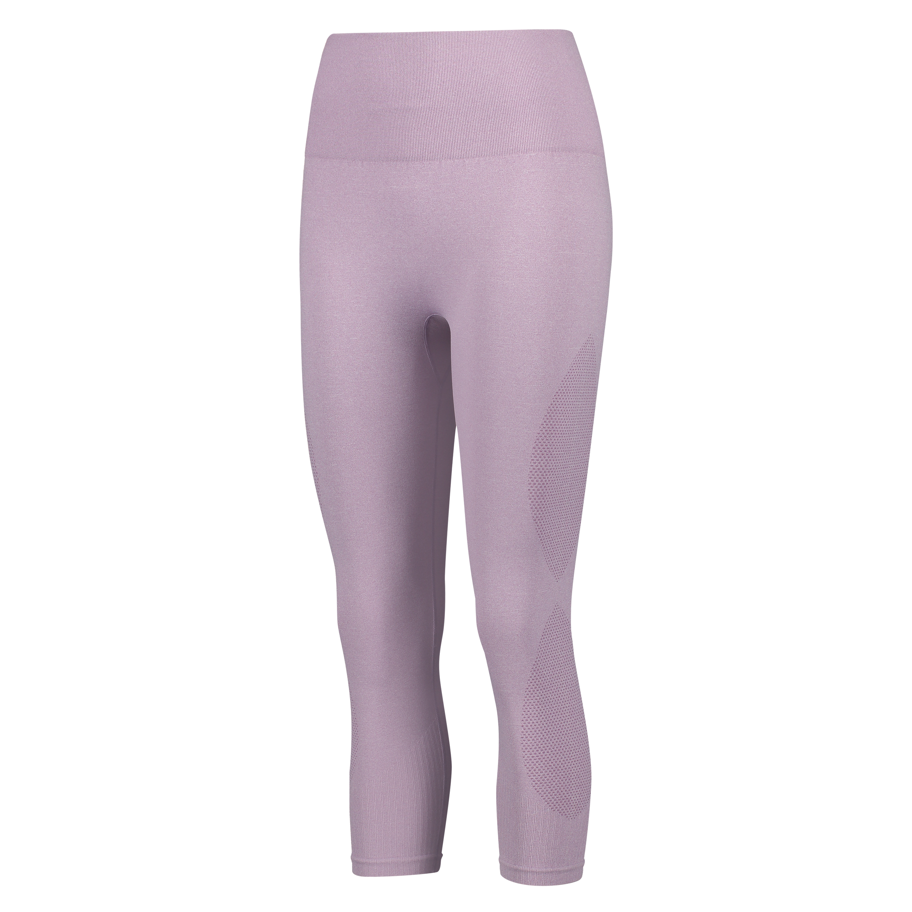 HKMX high waist capri round knit, Fioletowy, main