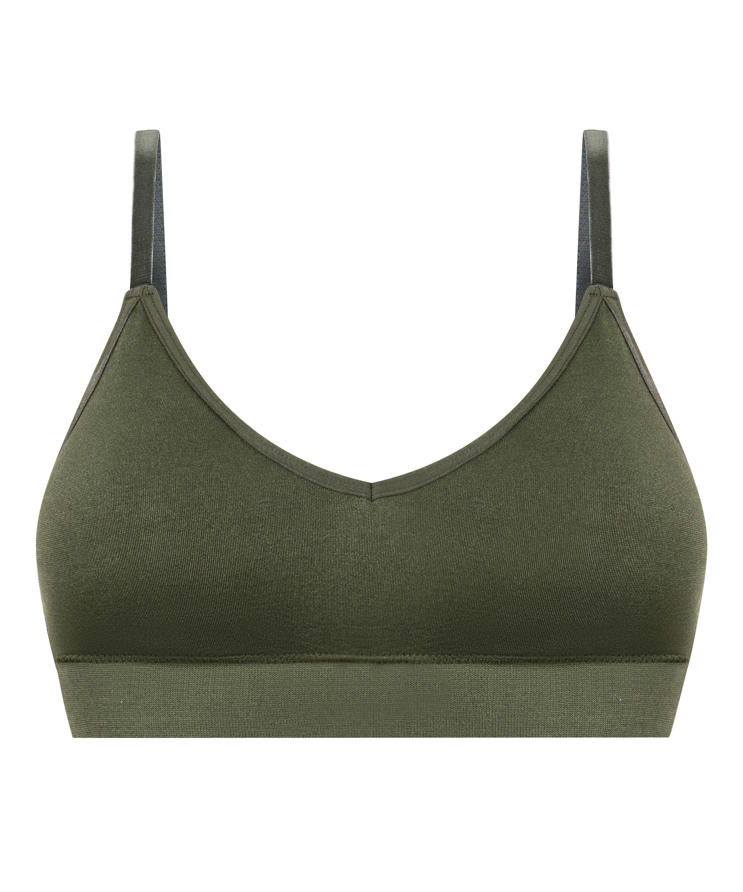 Tr&oacute;jkątny biustonosz bralette Dide, Zielony