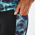 HKMX high-waist sports leggings marble level 3, Niebieski
