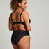 Figi bikini z wywijanym pasem Luxe, Czarny