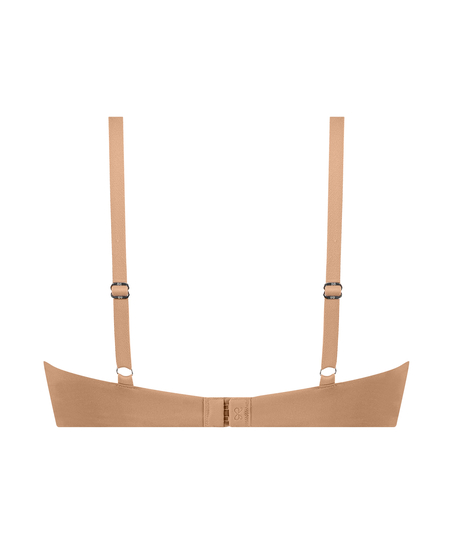 Biustonosz usztywniany z fiszbinami Smooth, Brązowy