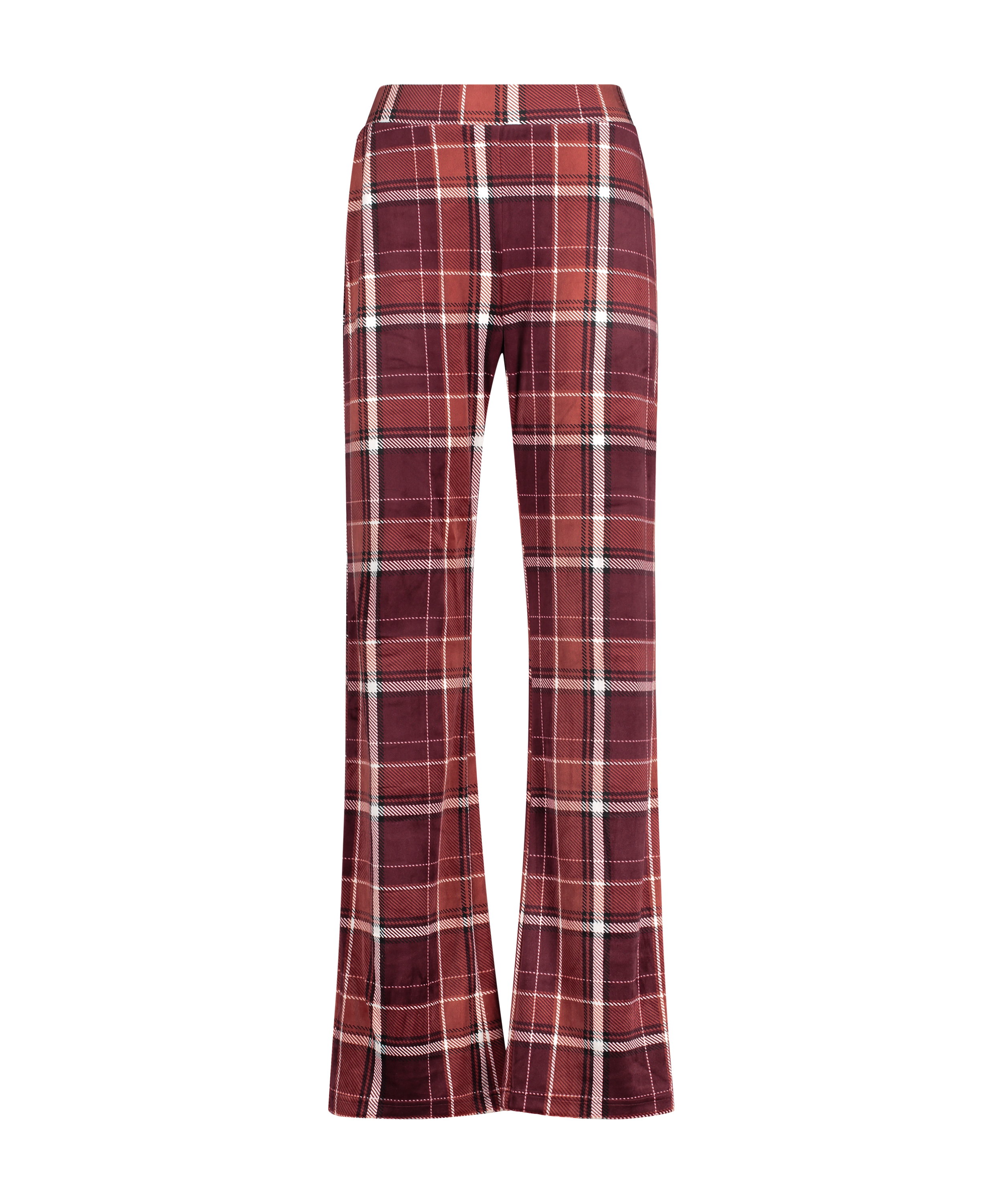 Petite Velours Pyjama Bottoms, Czerwony, main