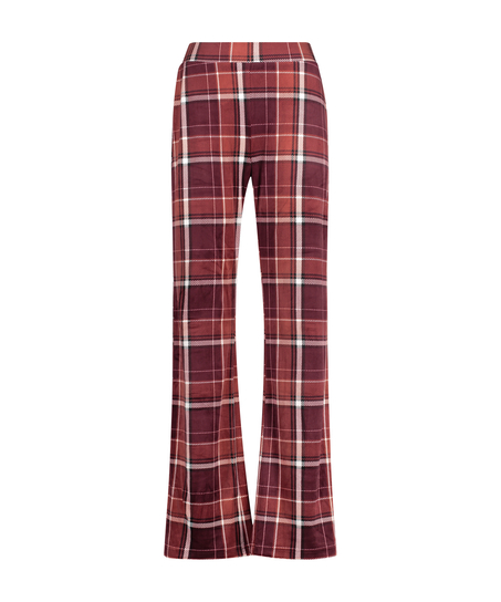 Petite Velours Pyjama Bottoms, Czerwony