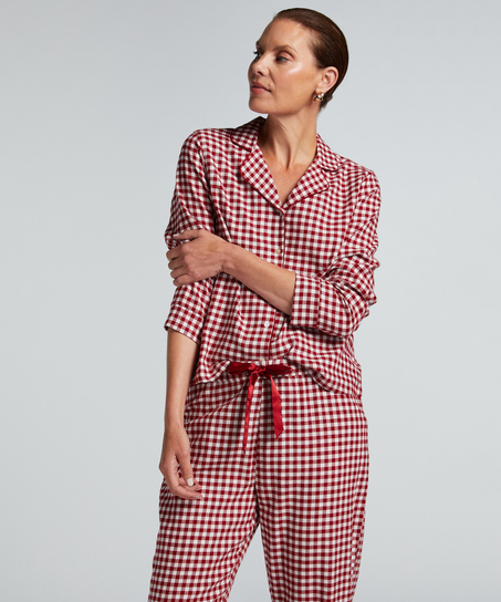 Piżama we wz&oacute;r Flannel, Czerwony