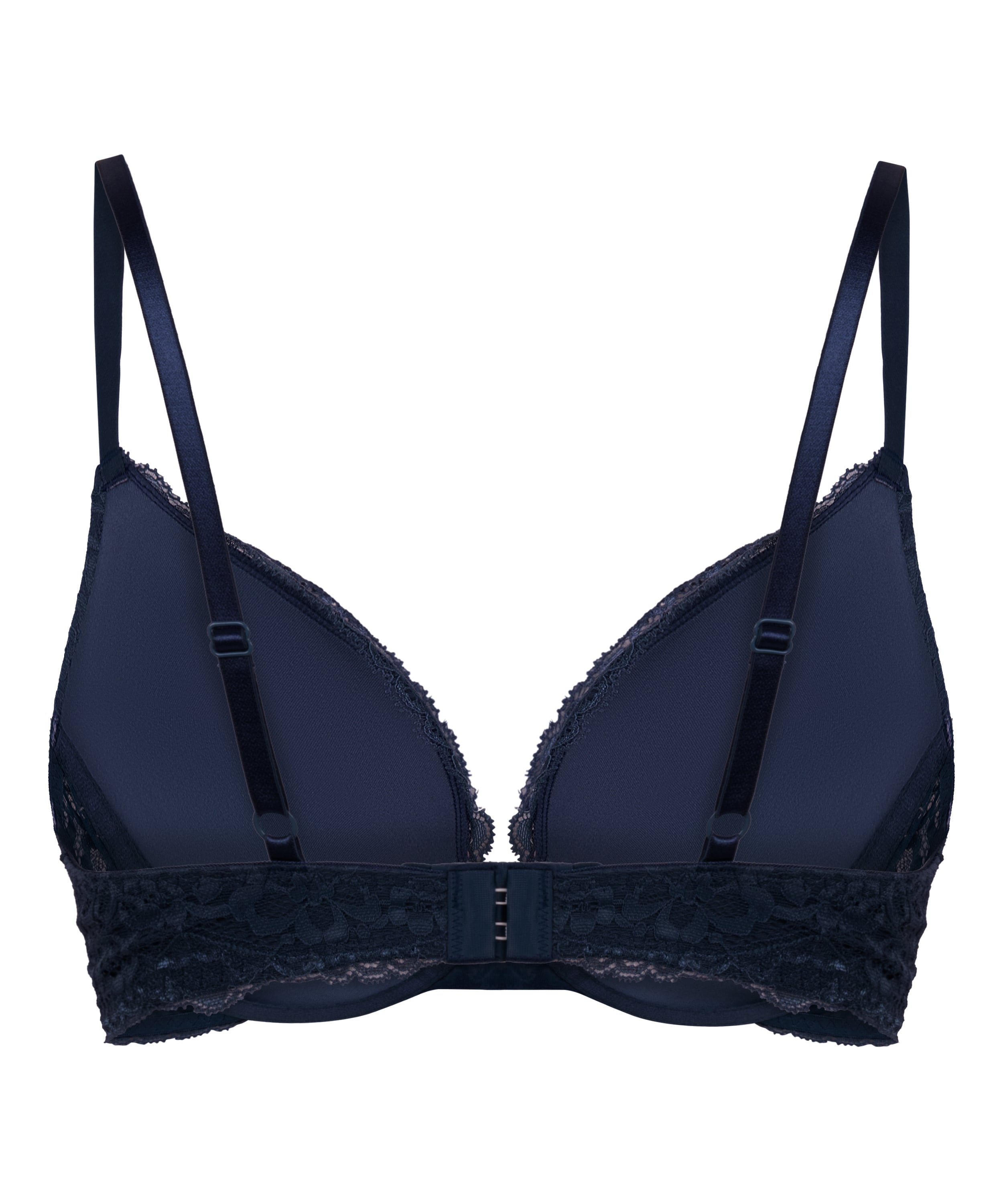 Wyściełany biustonosz push-up z fiszbinami Marine, Niebieski, main