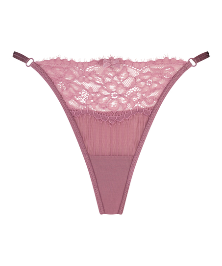 Wysoko wycięte stringi Bliss, Fioletowy