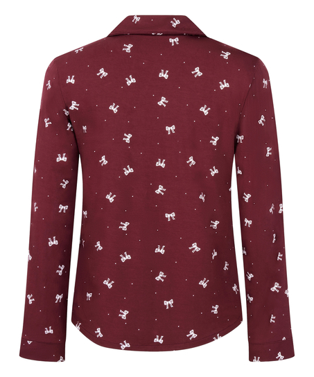 Narzutka Essential z dżerseju z długim rękawem, Fioletowy