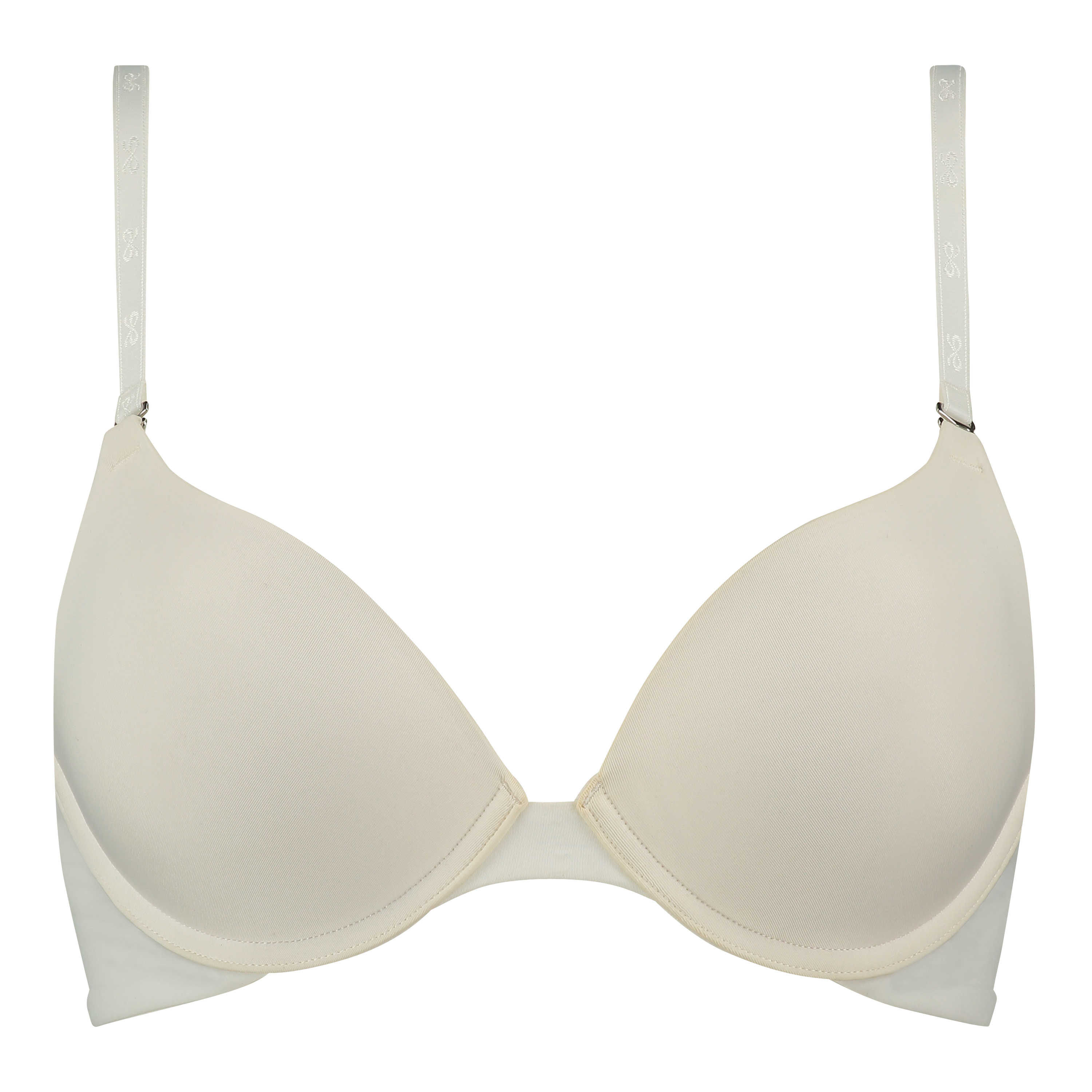 Padded underwired push-up bra, Biały, main