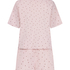 Zestaw Piżamowy Cotton Jersey Kr&oacute;tki, Fioletowy