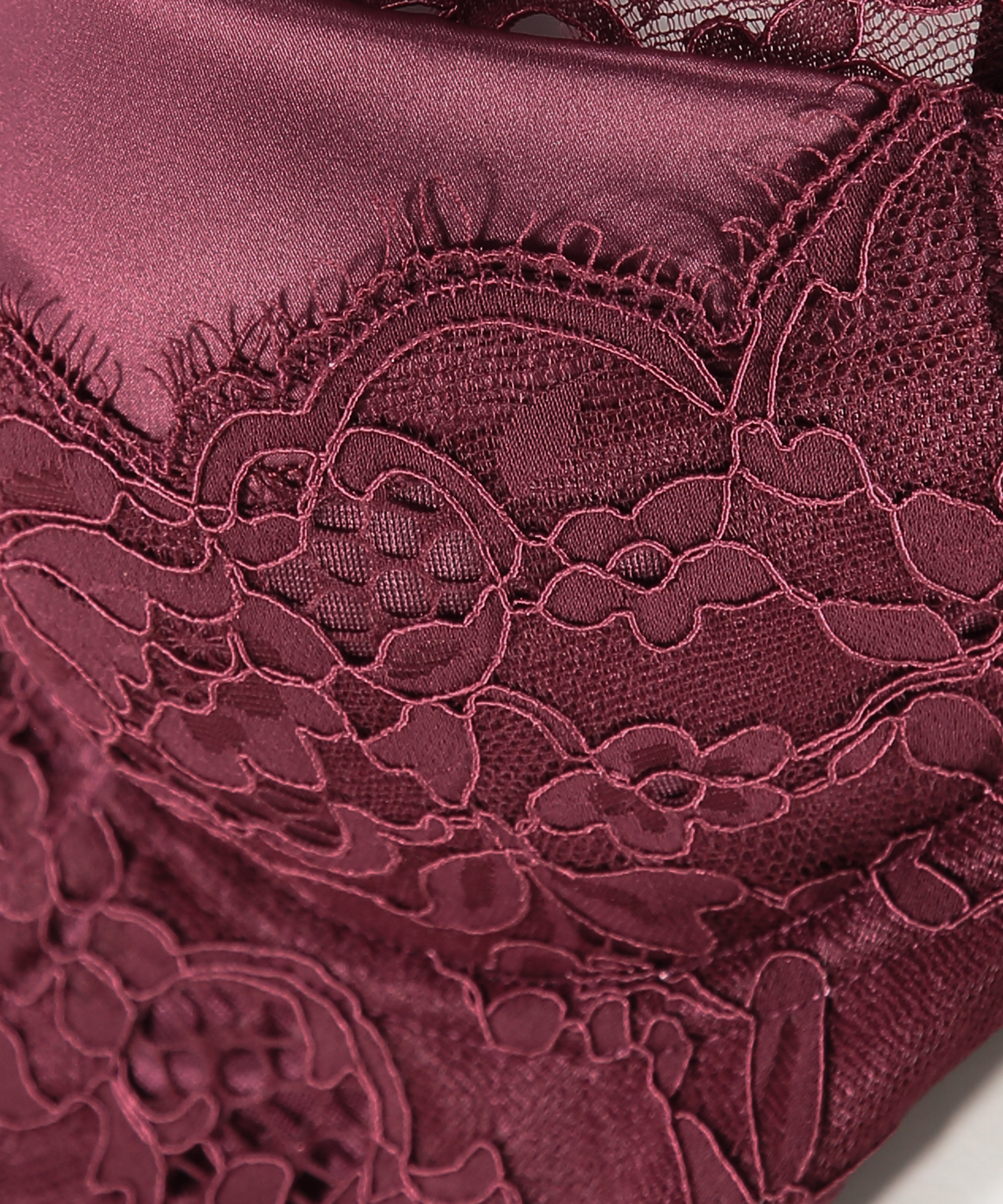 Usztywniany biustonosz z fiszbinami Longline Heather, Czerwony, main