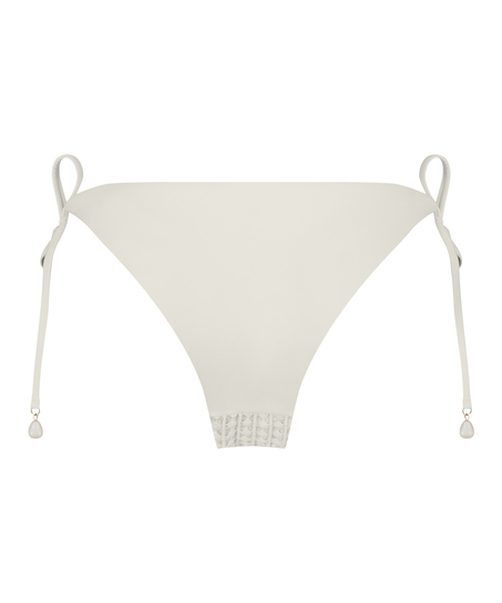 Majtki Bikini Cheeky Tanga Maui Crochet, Biały