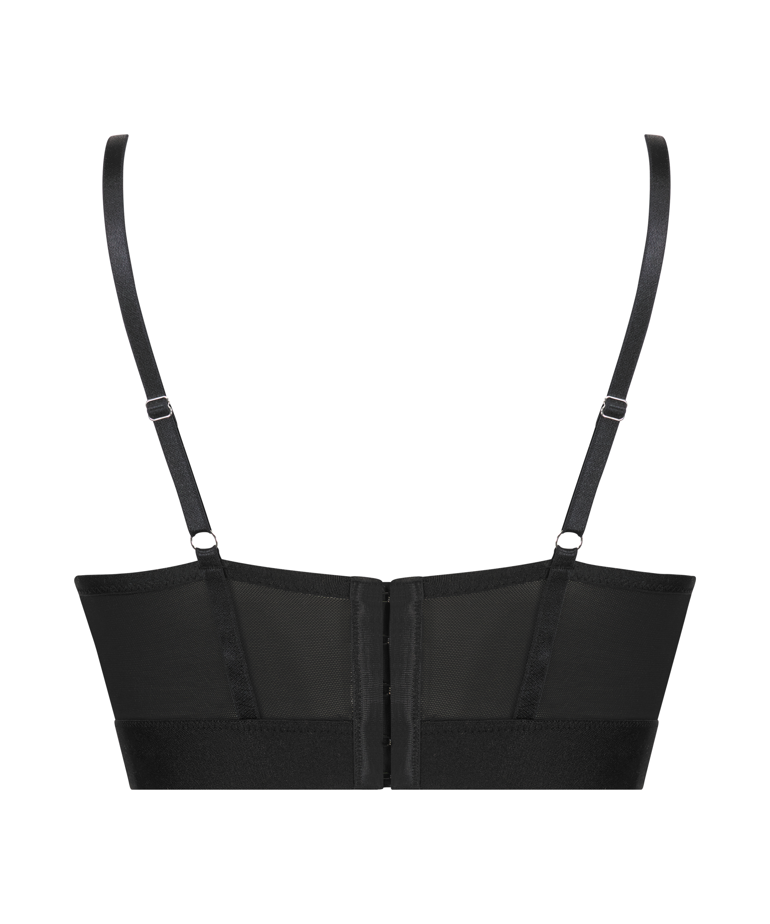 Usztywniony zabudowany  biustonosz z fiszbinami Cleo, Czarny, main