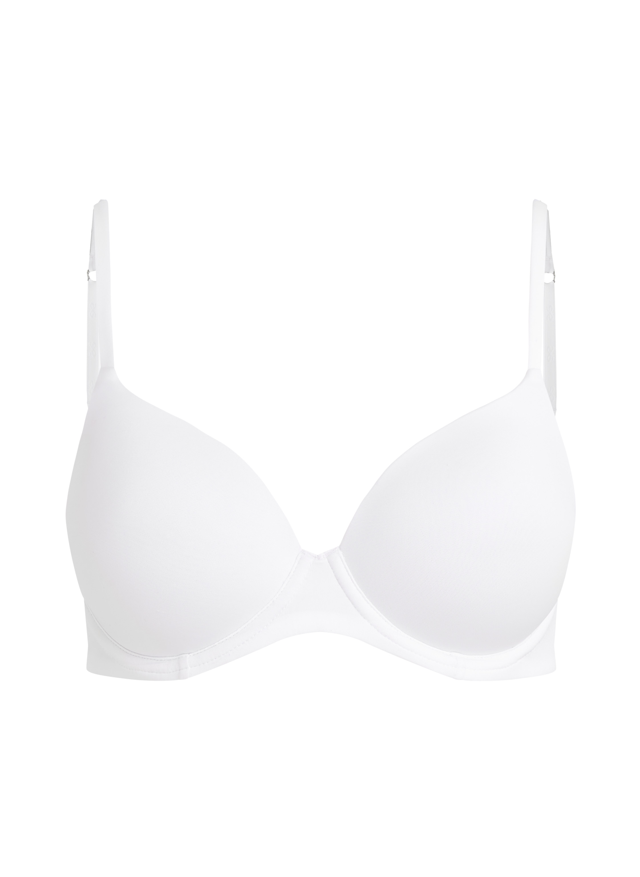 Biustonosz usztywniany z fiszbinami Super Soft, Biały, main
