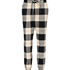 Twill Check pyjama bottoms, Czarny