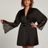 Kimono Satin Lace, Czarny