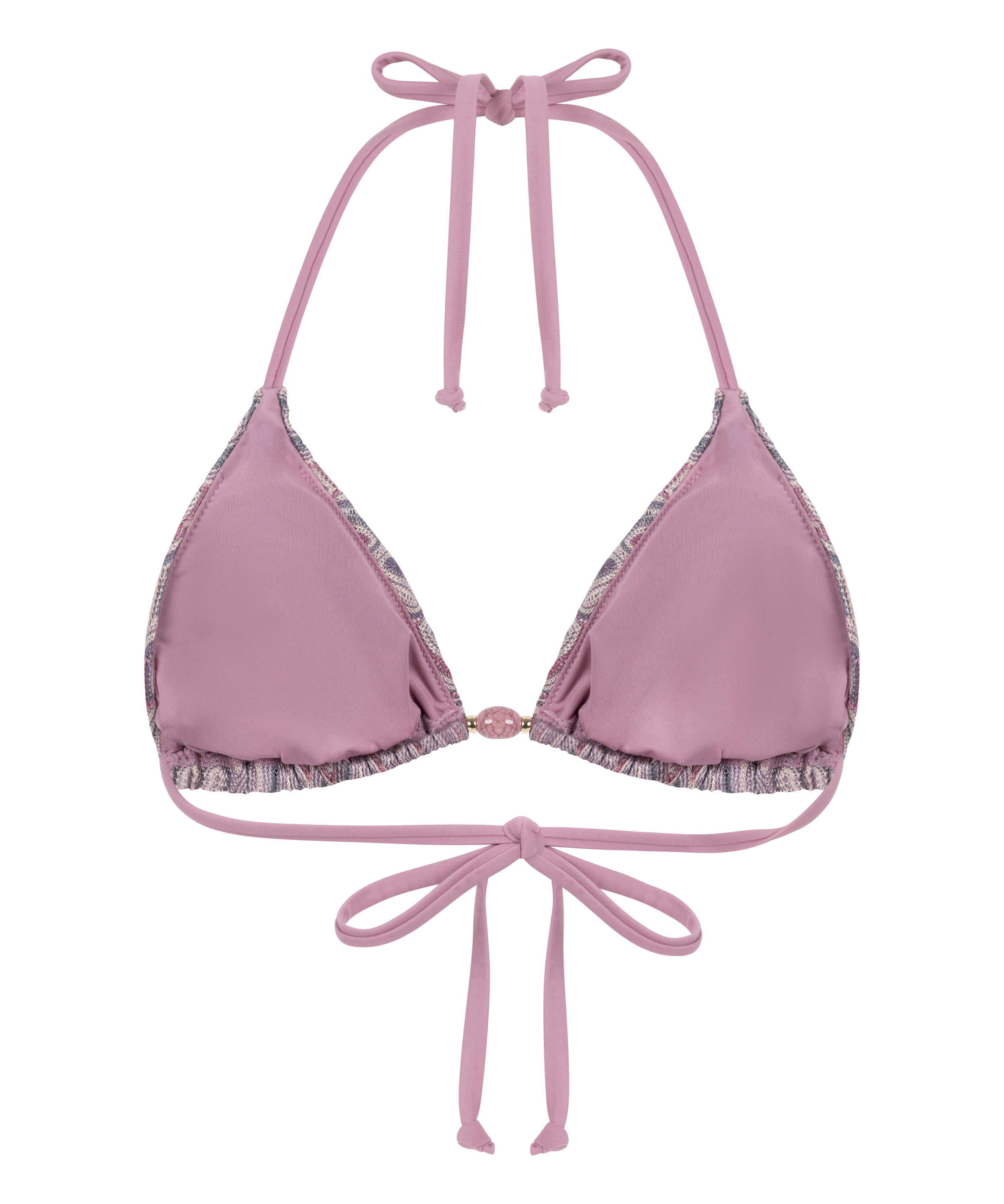 Tr&oacute;jkątny top od bikini Cali, R&oacute;żowy, main