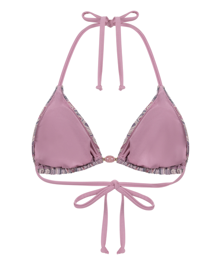 Tr&oacute;jkątny top od bikini Cali, R&oacute;żowy