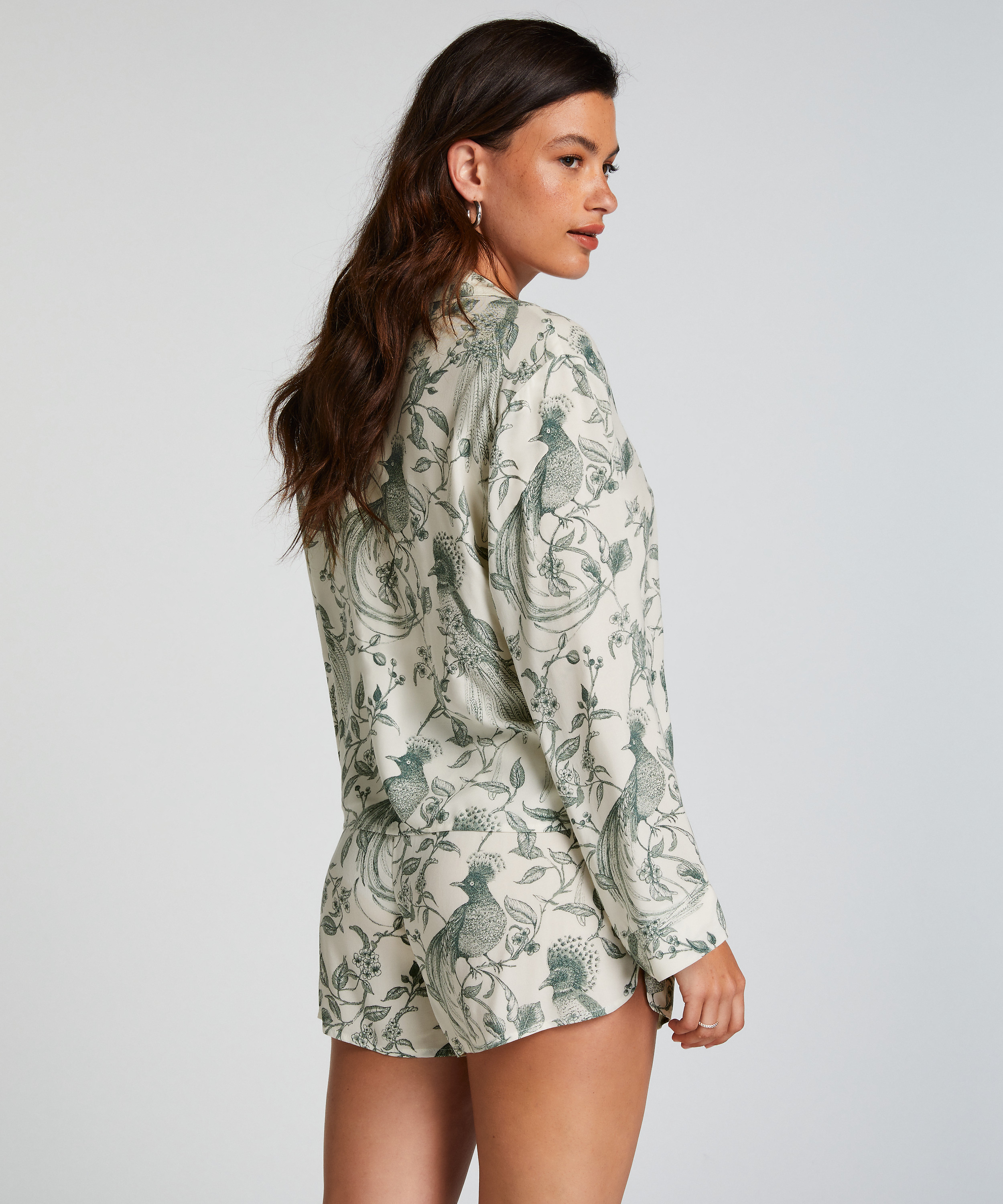 Szorty piżamowe, Biały, main