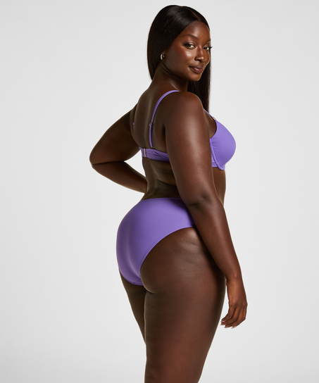 Midi Bikini Bottom Luxe, Fioletowy