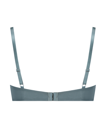 Biustonosz usztywniany z fiszbinami Plunge, Niebieski