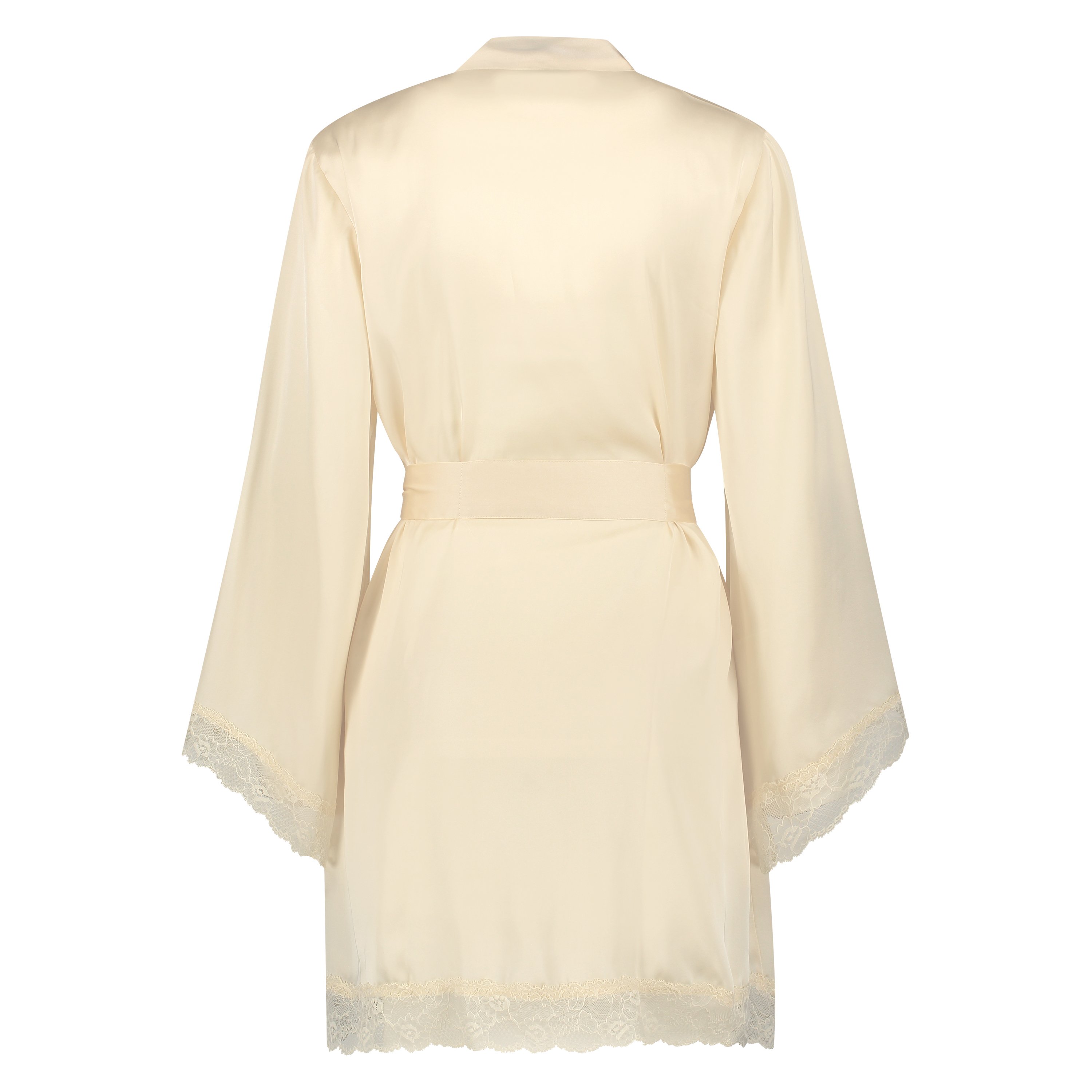 Satynowe kimono Meili, Beżowy, main