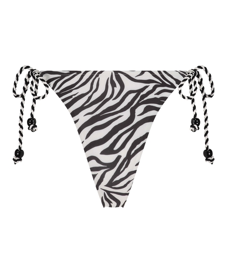 Majtki Bikini Wysoko Krojona Doha, Biały