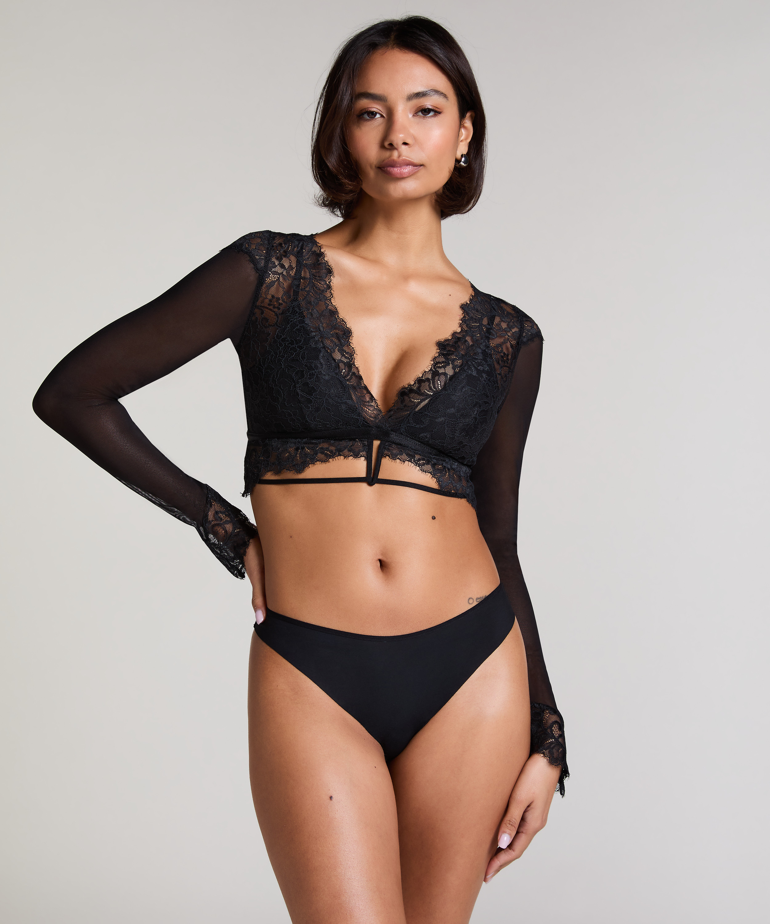 Bralette Ella, Czarny, main