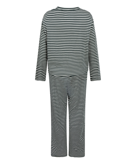 Zestaw piżamowy z bawełny dżersejowej, Zielony