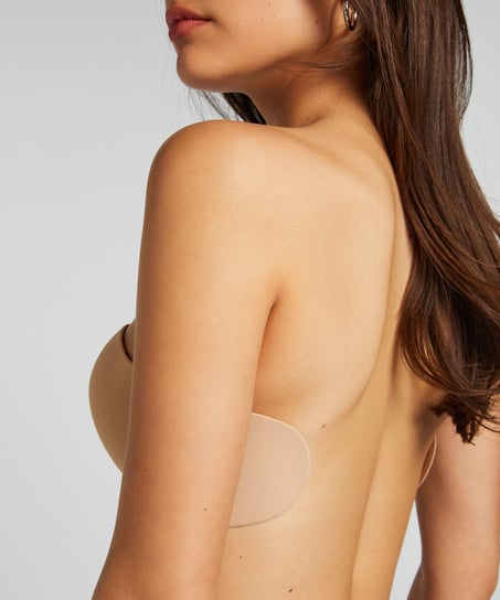 Stick on bra, Beżowy