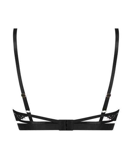 Usztywniony biustonosz z fiszbinami Talluhla, Czarny