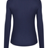 Bluza piżamowa Henley z długim rękawem, Niebieski