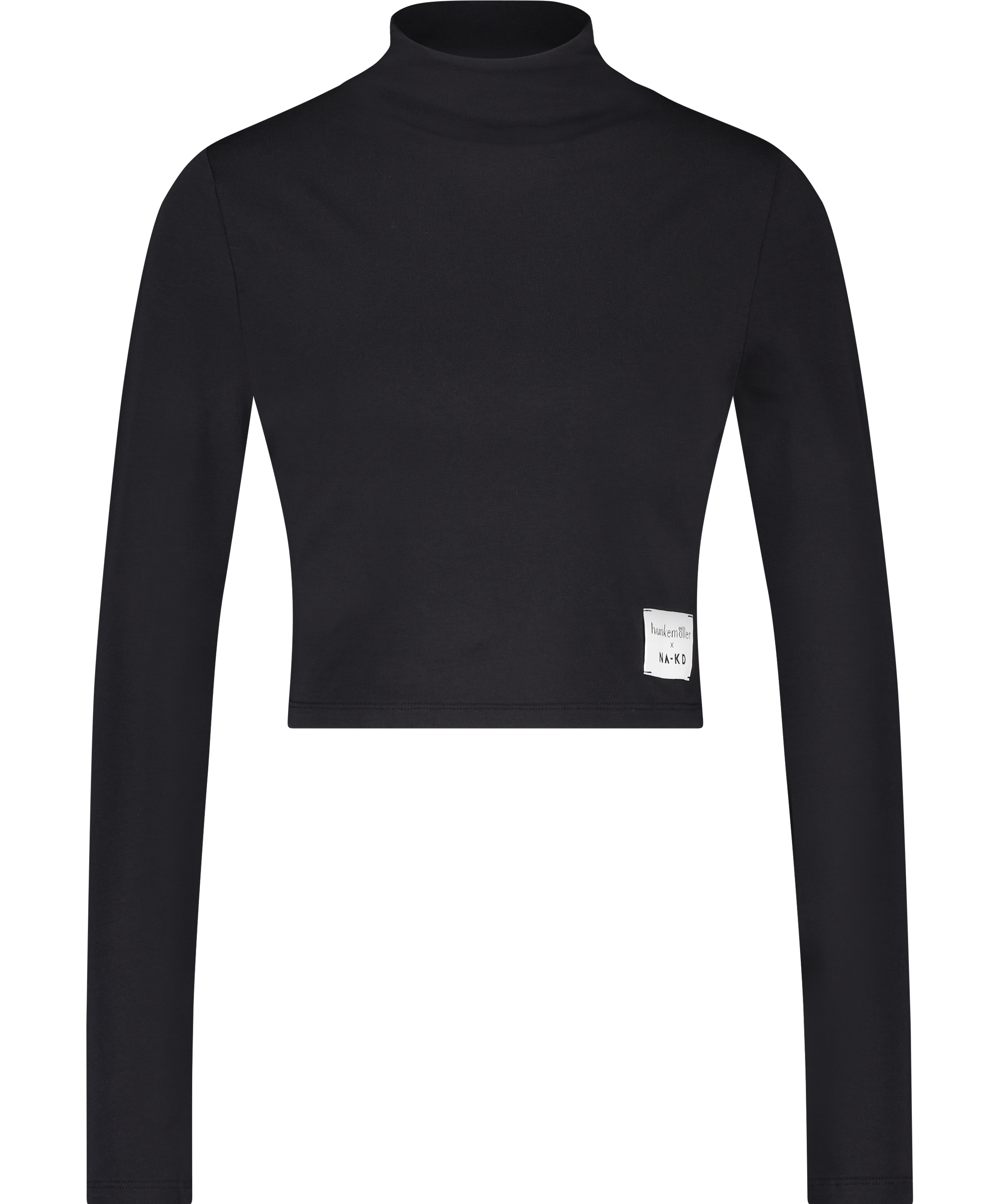 Kr&oacute;tki top Lia HKM x NA-KD, Czarny, main