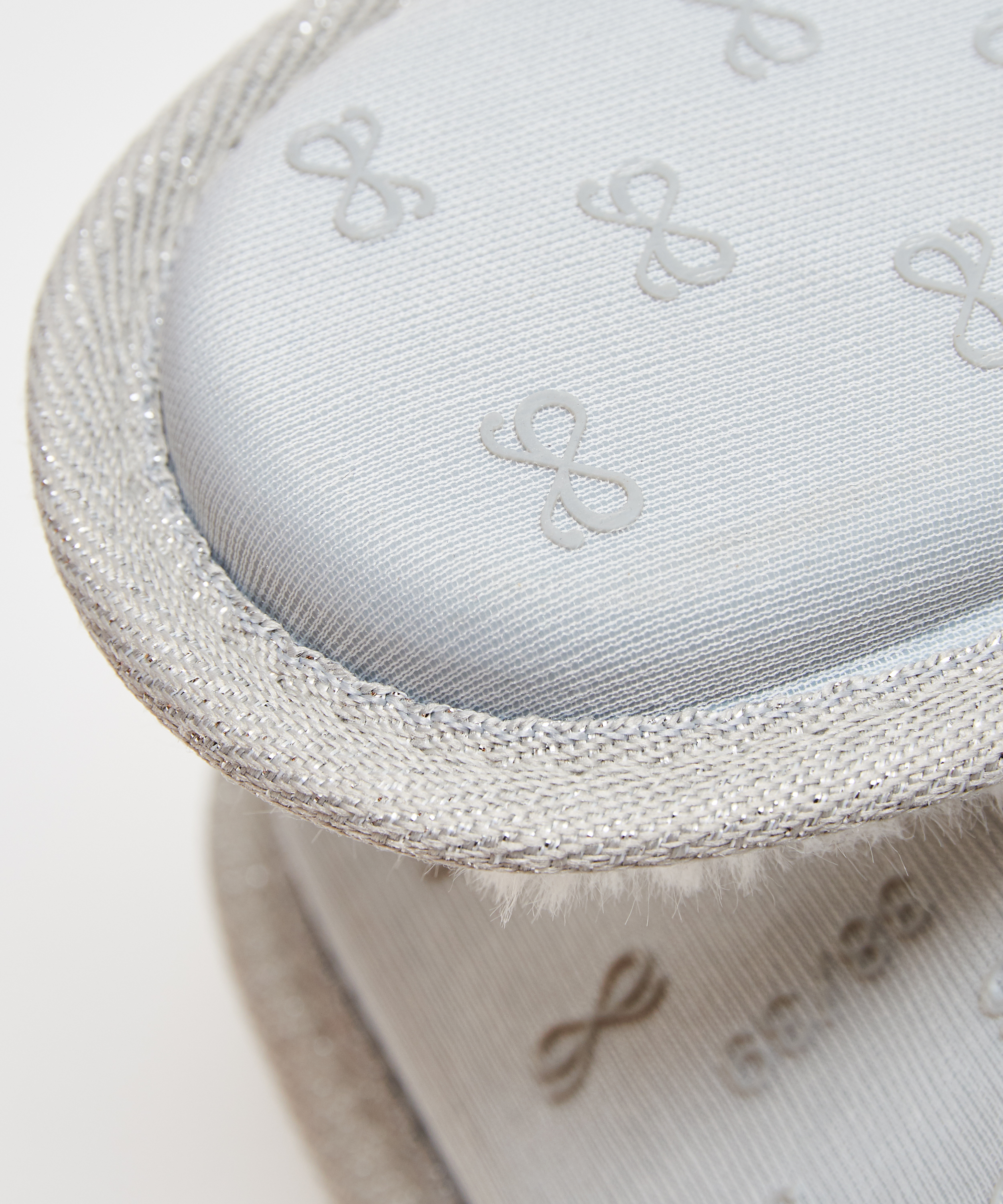 Fancy Knit slippers, Szary, main