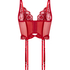 Biustonosz bustier Marianna, Czerwony