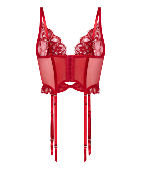 Biustonosz bustier Marianna, Czerwony