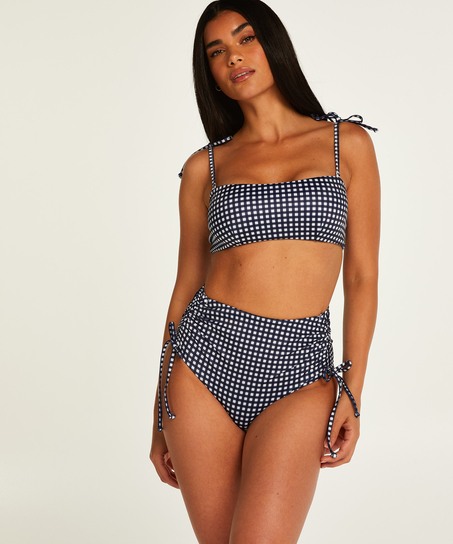 G&oacute;ra od bikini o skr&oacute;conym kroju Seychelles, Niebieski